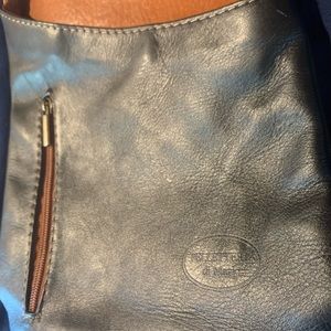 Italian leather crossbody bag